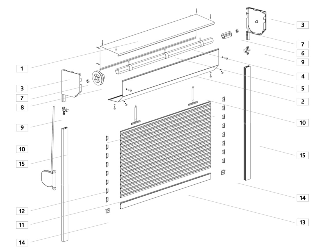 redőny diagram